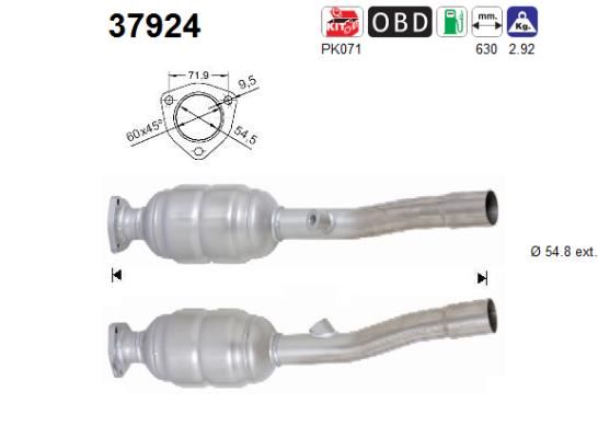 Katalizator AS 1J0254400FX