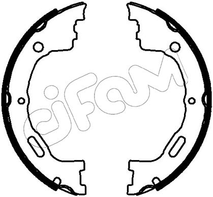Zestaw szczęk hamulcowych, hamulec postojowy CIFAM 153-778