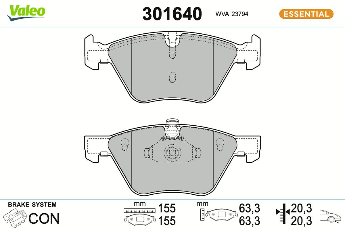 Комплект тормозных колодок, дисковый тормоз