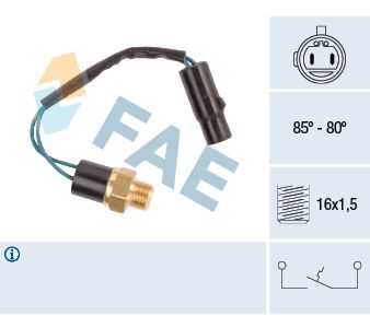 Interrupteur de température, ventilateur de radiateur
