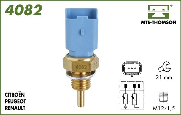 Czujnik, temperatura płynu chłodzącego MTE-THOMSON 4082