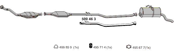 Levně Výfuková trubka ERNST 500463