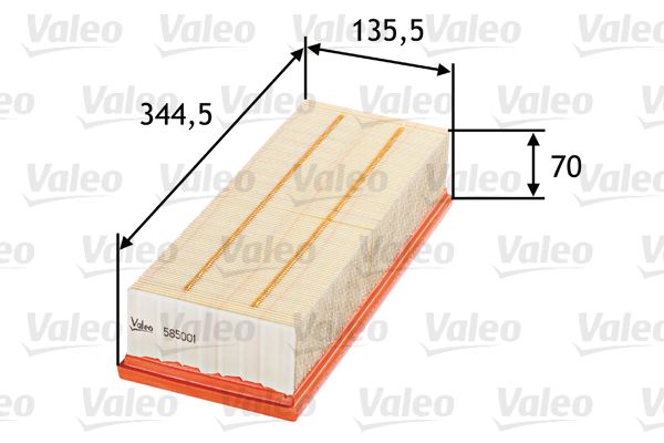 Vzduchový filtr VALEO 585001
