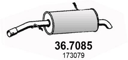 Tłumik końcowy ASSO 36.7085