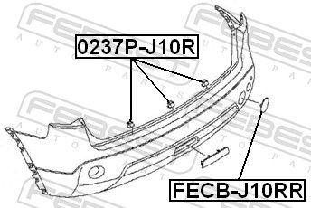 ZAŚLEPKA ZDERZAKA NISSAN QASHQAI / QASHQAI +2 (J10, JJ10) OE NISSAN 85071JD01A