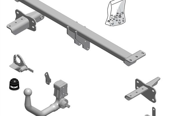 Zestaw zaczepu przyczepy BRINK 590300
