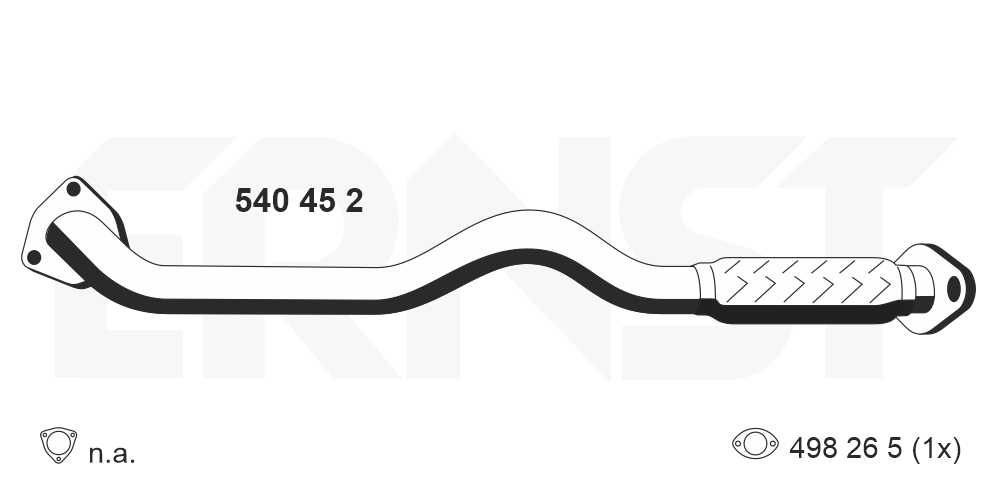 Rura wydechowa ERNST 540452