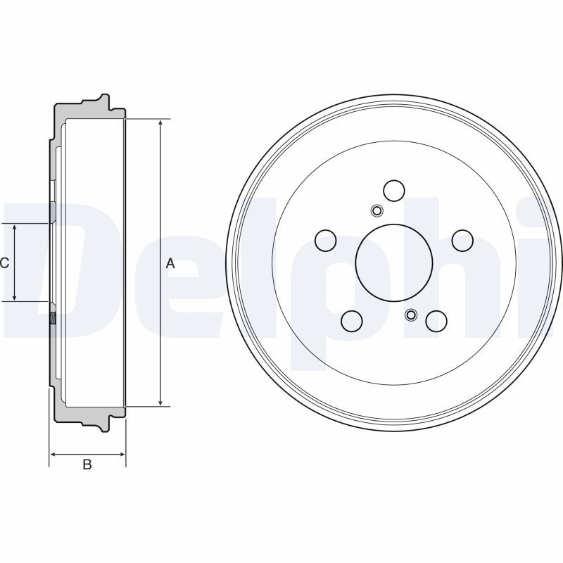 Tambur frana DELPHI BF536