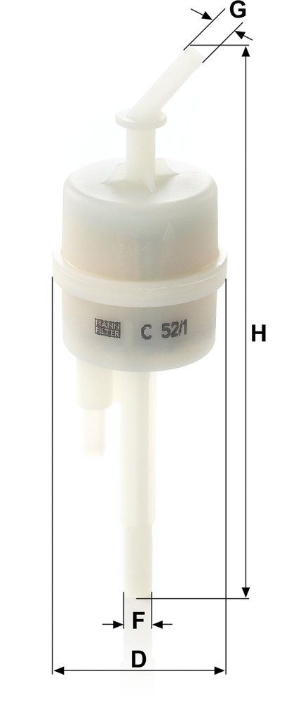 Levně Filtr, odvzdušnění (palivová nádrž) MANN-FILTER C 52/1