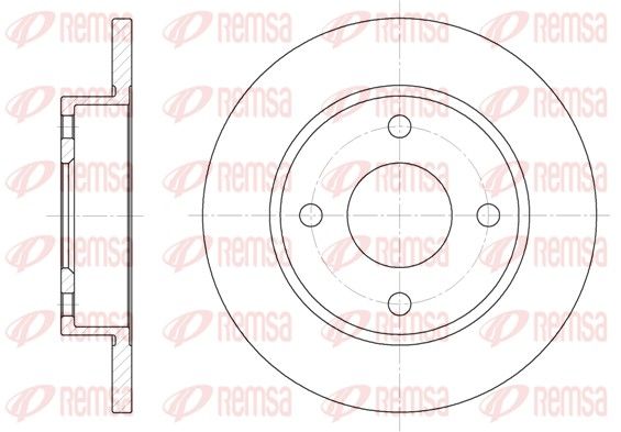 Brzdový kotouč REMSA 6427.00