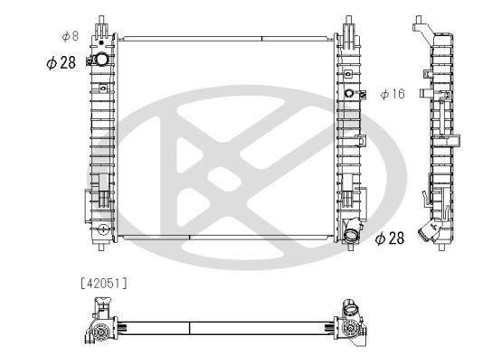 Radiator, racire motor KOYORAD PL023154