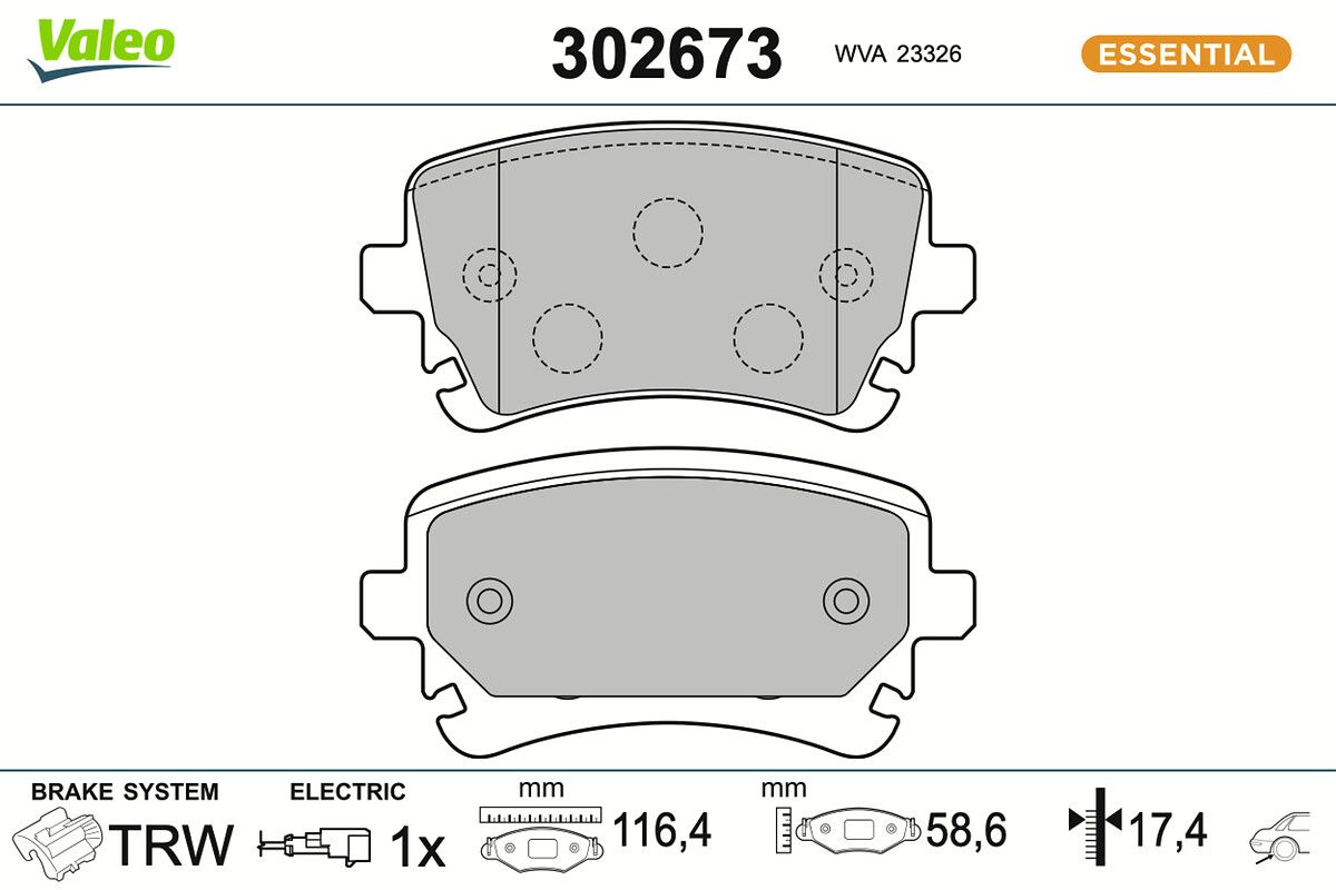 Комплект тормозных колодок, дисковый тормоз