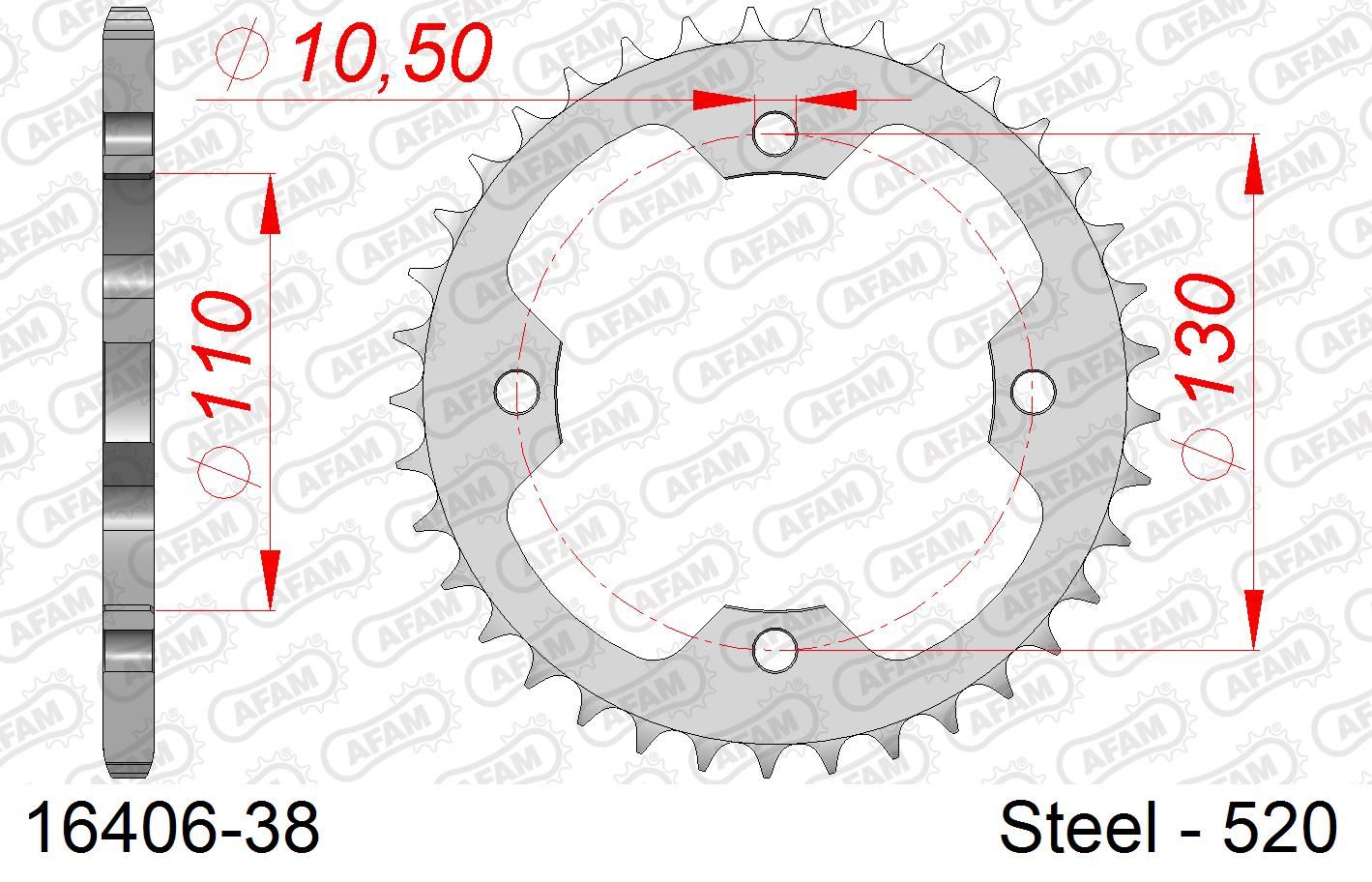 Roata dintata AFAM 16406-38