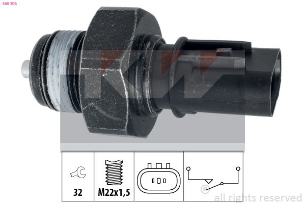 Spínač, světlo zpátečky KW 560 308