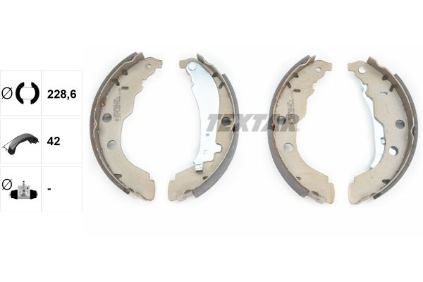 Set saboti frana TEXTAR 91052600