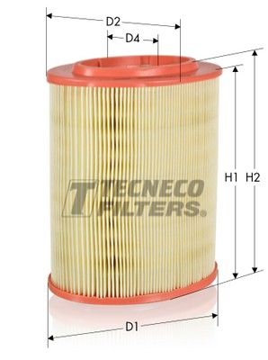 Filtr powietrza TECNECO FILTERS AR338OV