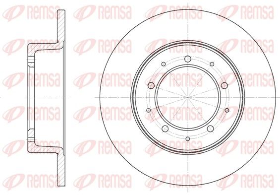 Brzdový kotúč REMSA 6333.00