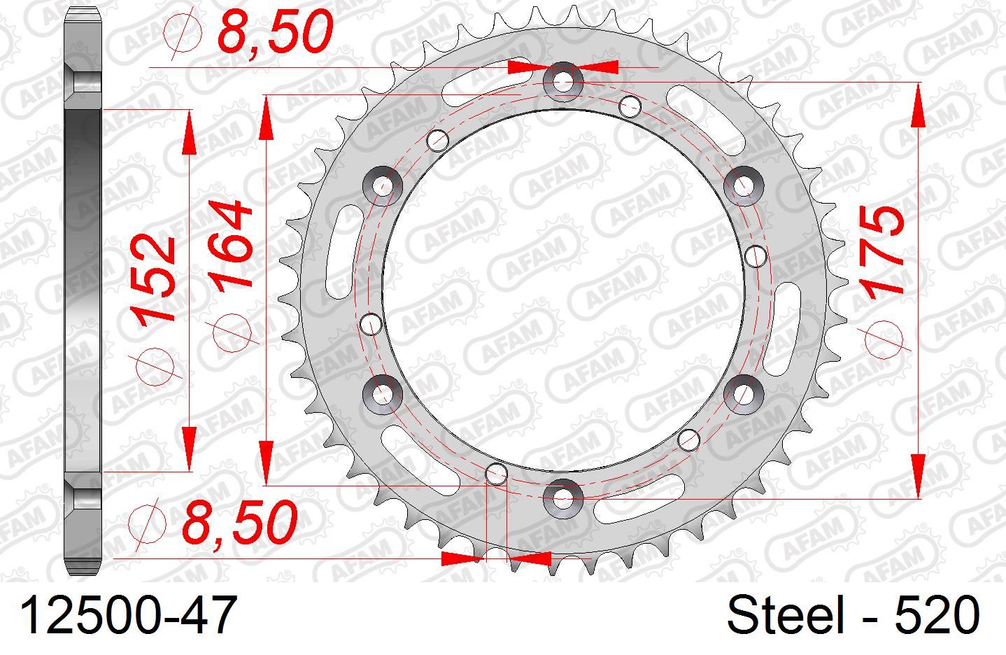 Roata dintata AFAM 12500-47