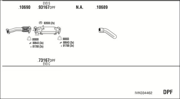 Układ wydechowy WALKER IVK034462