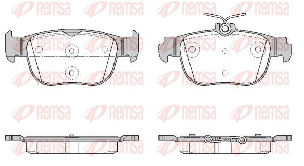 Zestaw klocków hamulcowych, hamulce tarczowe REMSA 1897.00