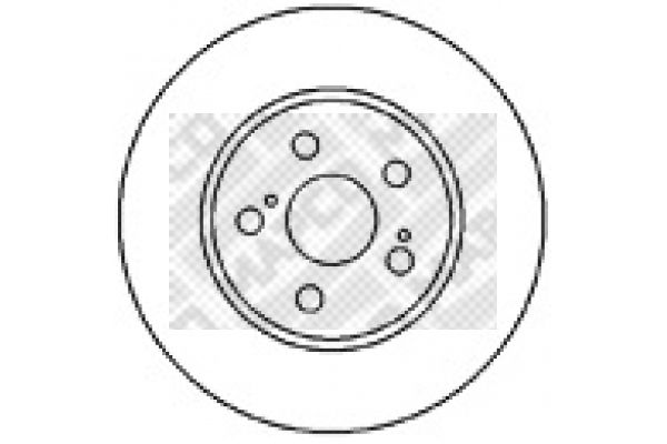 Tarcza hamulcowa MAPCO 45558