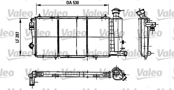 Chłodnica, układ chłodzenia silnika VALEO 730897