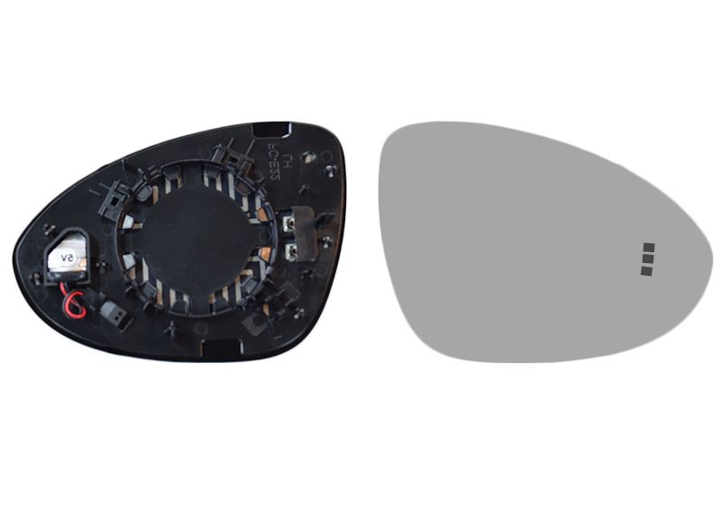 Sticla oglinda, oglinda retrovizoare exterioara VAN WEZEL 7415836