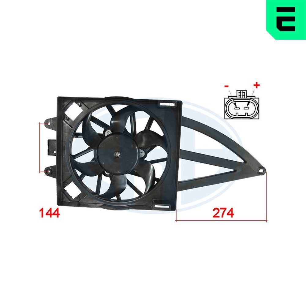 Ventilator, radiator ERA 352003