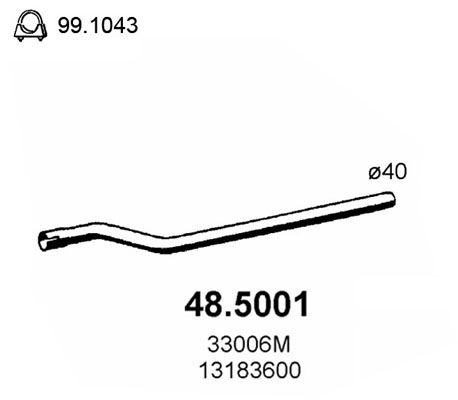 Rura wydechowa ASSO 48.5001