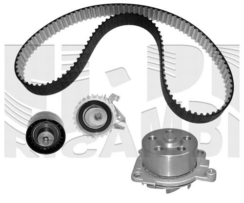 Pompa wodna + zestaw paska rozrządu CALIBER 0205KFW