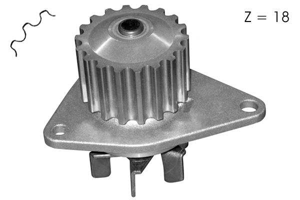 Pompe à eau, refroidissement du moteur