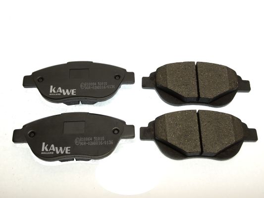 Zestaw klocków hamulcowych, hamulce tarczowe KAWE 810064