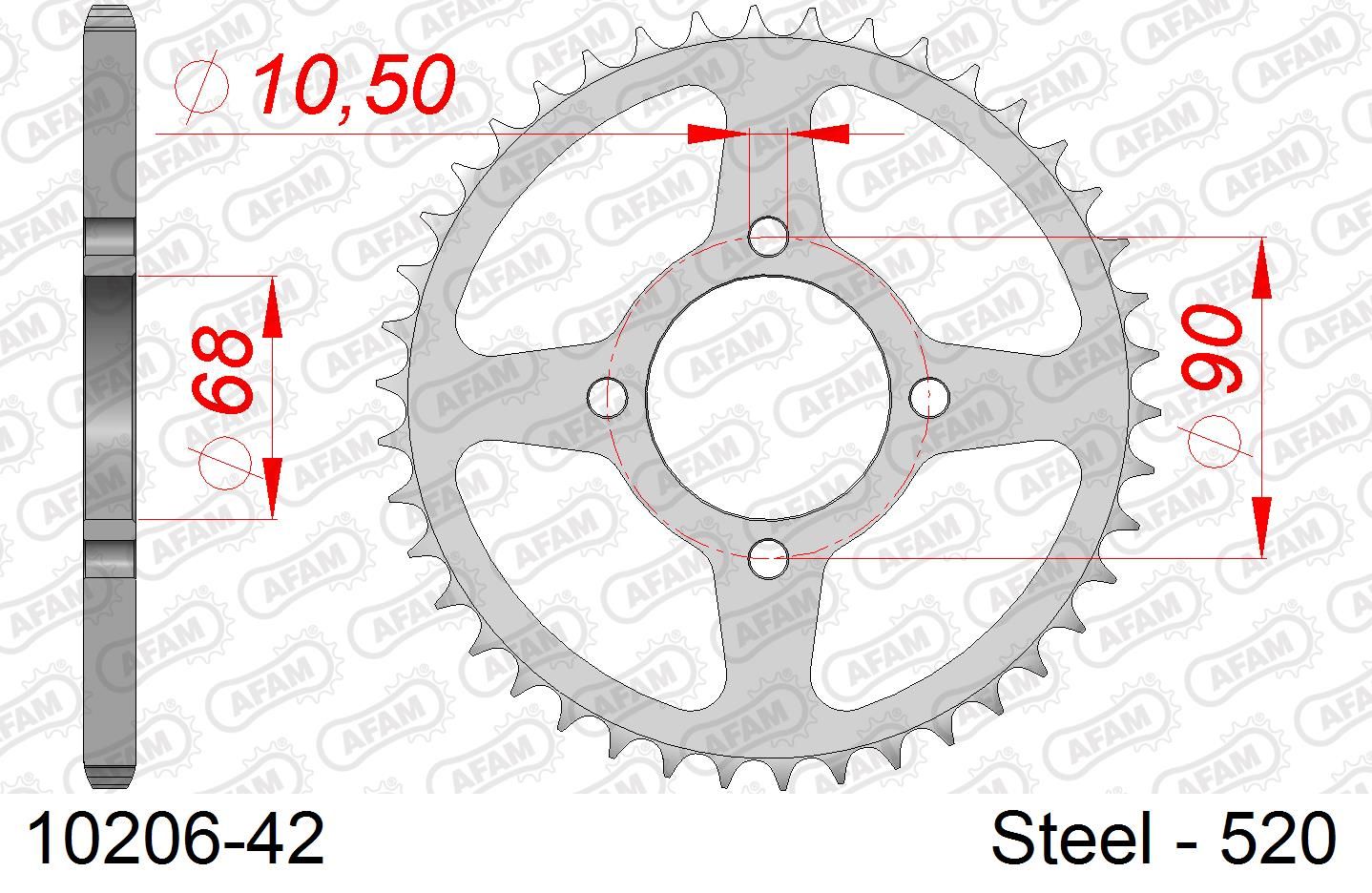 Roata dintata AFAM 10206-42