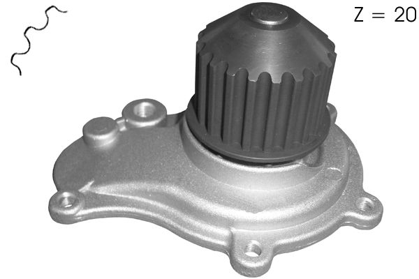 Pompe à eau, refroidissement du moteur