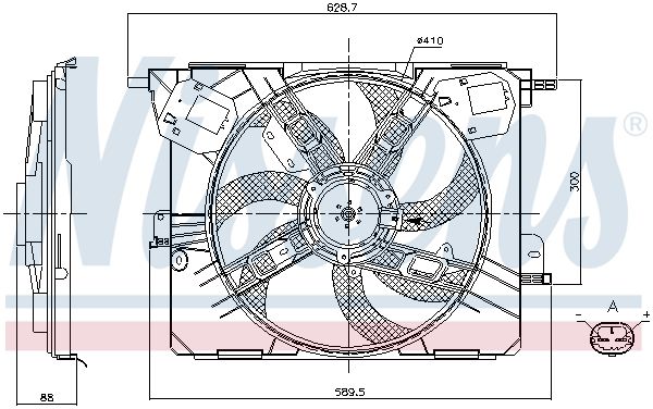 Ventilateur, refroidissement du moteur