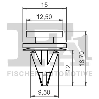 Clip, listwa ochronna FA1 22-40039.5