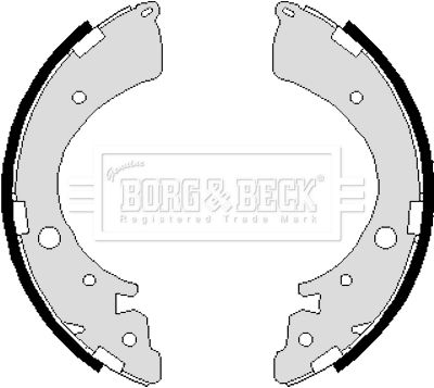 Zestaw szczęk hamulcowych BORG & BECK BBS6235
