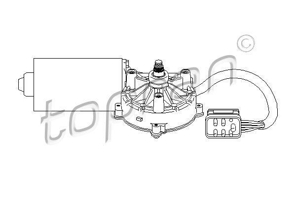 Silnik wycieraczek TOPRAN 401 533