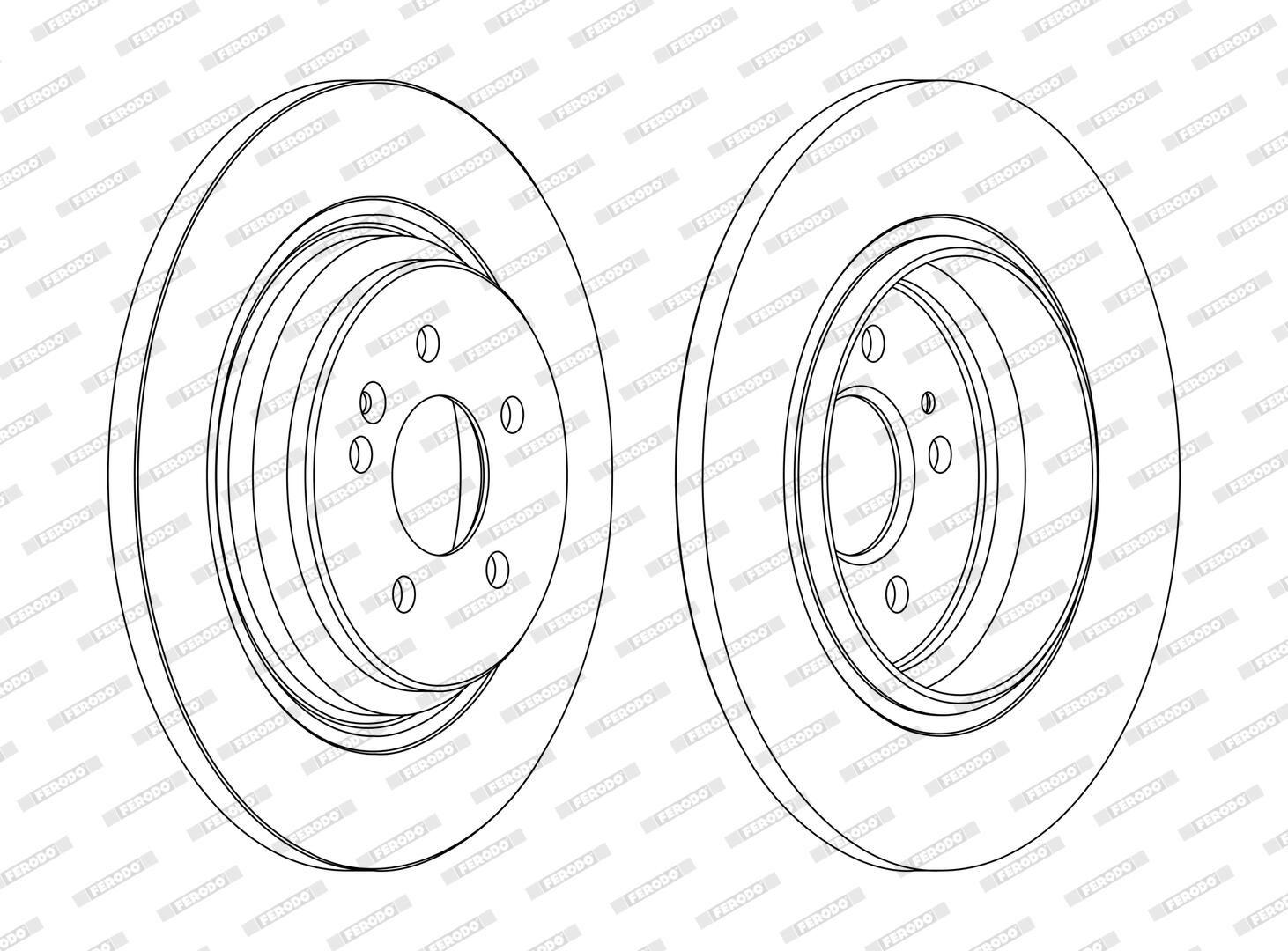 Disc frana FERODO PREMIER DDF1099C