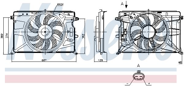 Ventilateur, refroidissement du moteur