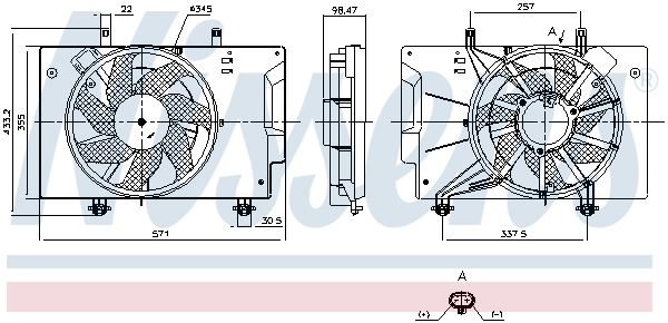 Ventilateur, refroidissement du moteur
