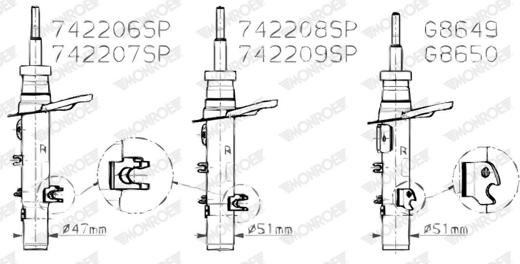 amortizor MONROE 742206SP