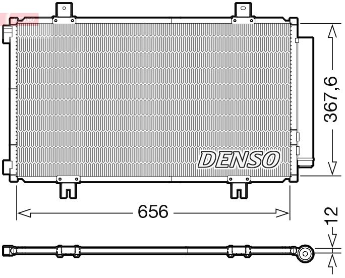Kondenzátor klimatizácie DENSO DCN47009