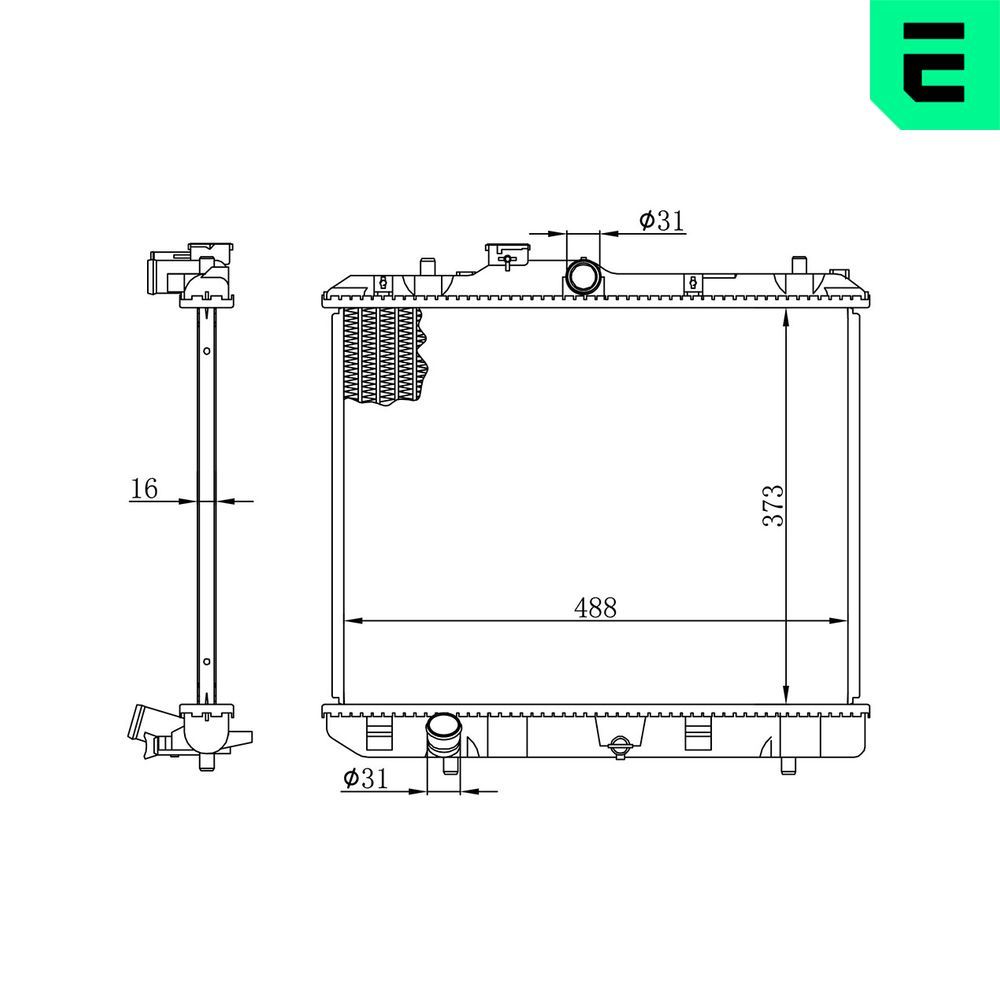 Radiator, racire motor ERA 673175