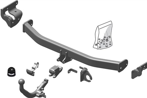 Zestaw zaczepu przyczepy BRINK 566800