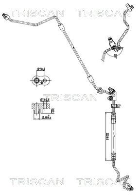 conducta presiune variabila,aer conditionat TRISCAN 9010 11009