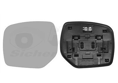 Sklo do zrcátka, vnější zrcátko VAN WEZEL 5141837