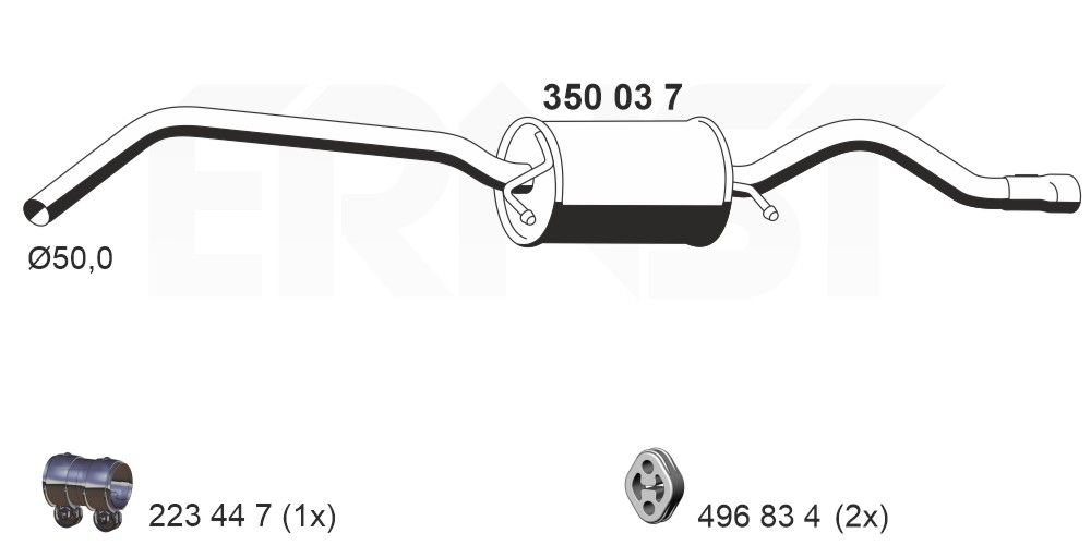 Toba esapament finala ERNST 350037