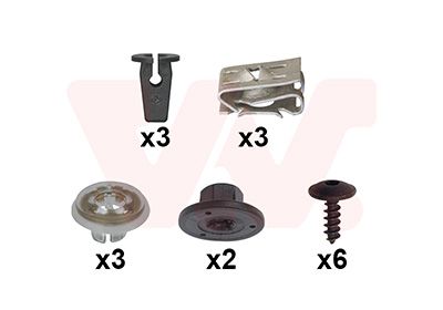 Set montaj, aripa laterala VAN WEZEL 5751796