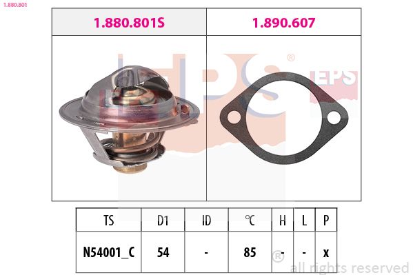 Termostat, chladivo EPS 1.880.801